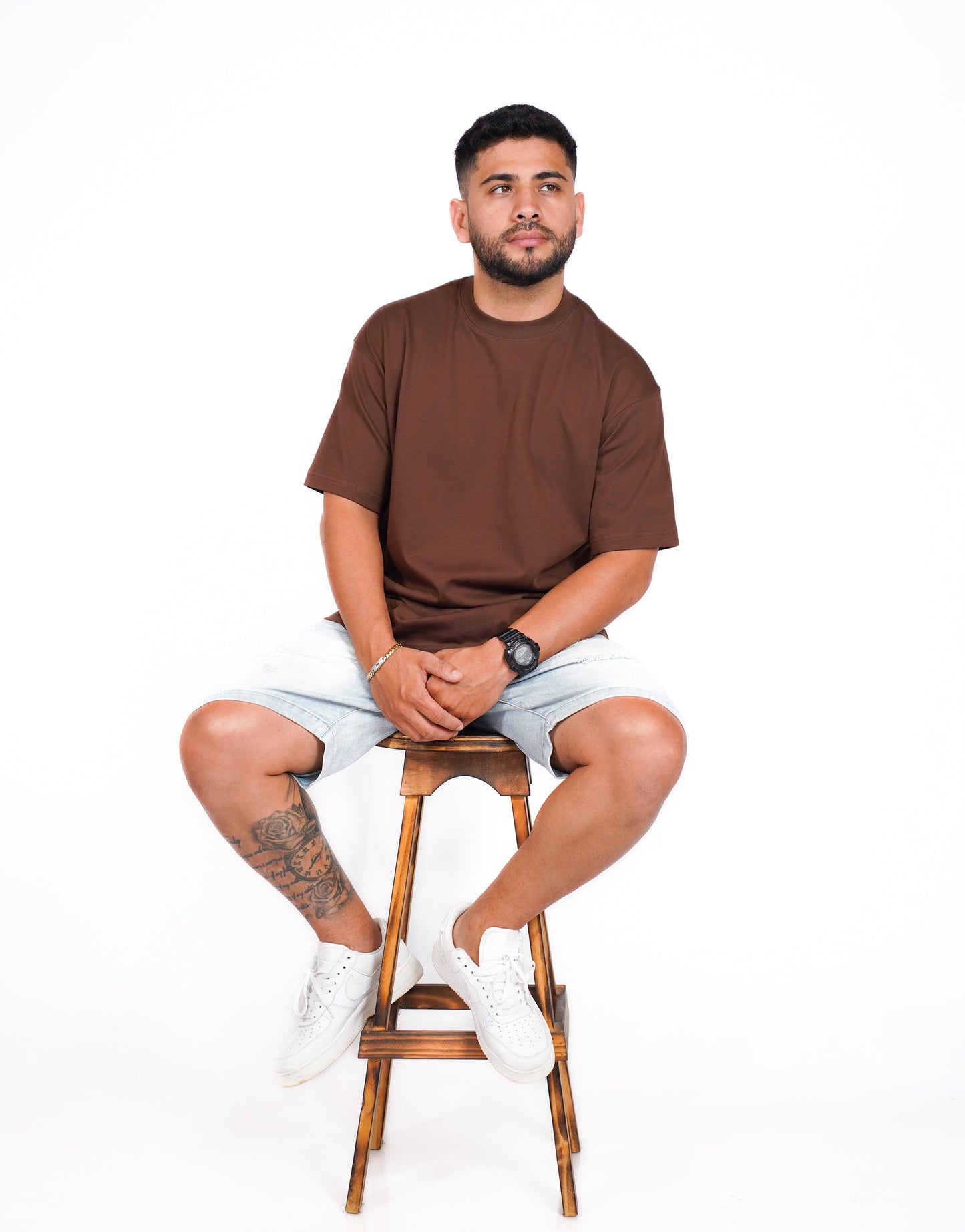 CAMISA OVERSIZE OSLO 275G - CAFÉ