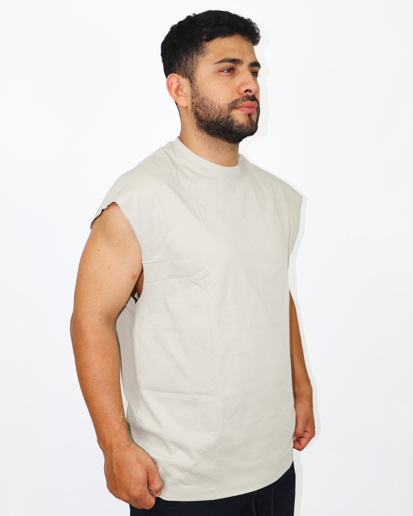 TANK TOP OVERSIZE OSLO 315G - BEIGE