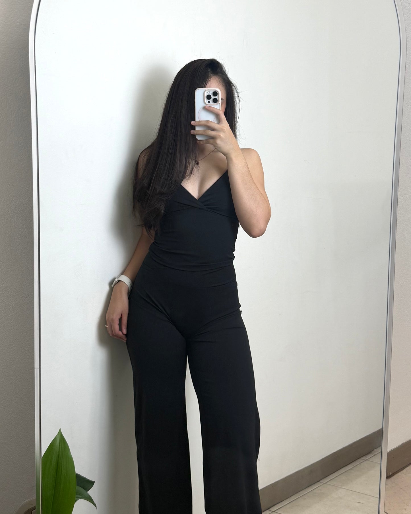ARIA LEGGINS CORTE RECTO (110 CM)- NEGRO