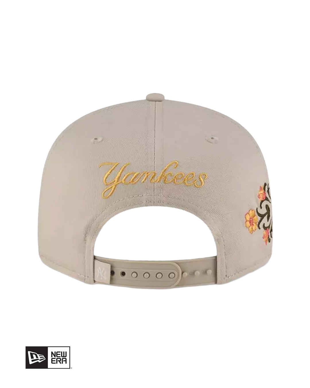 GORRA NEW ERA FLORAL 9FIFTY NY BEIGE/AMARILLO