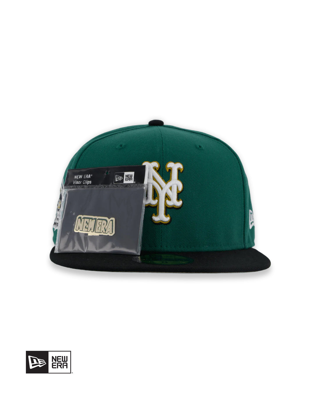 GORRA NEW ERA NEW YORK METS VISOR CLIP 59FIFTY - VERDE/NEGRO