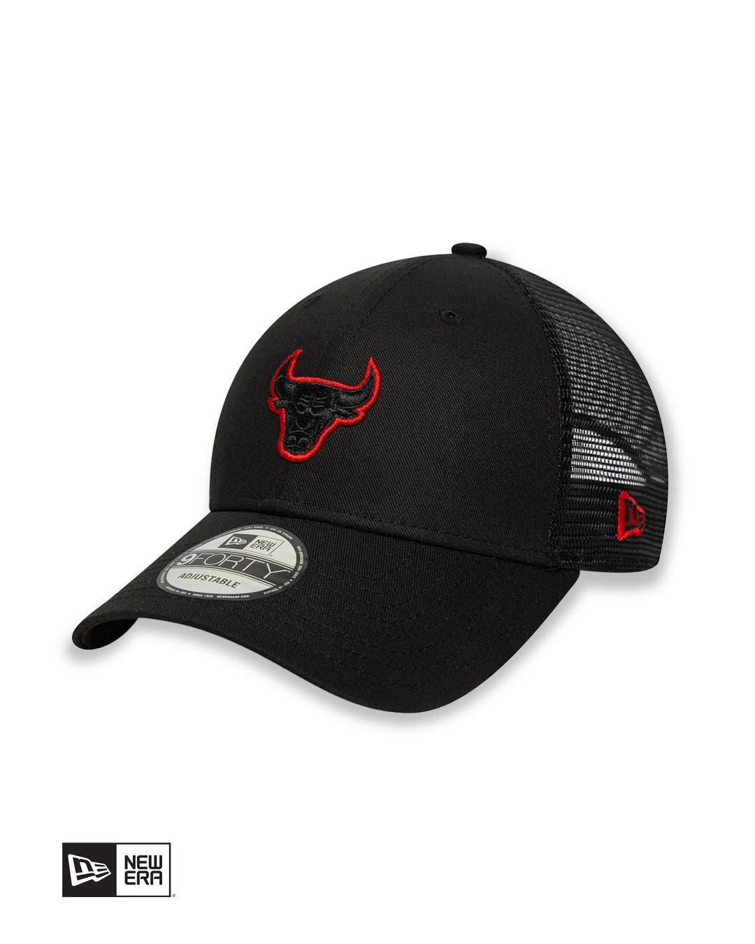 GORRA NEW ERA CHICAGO BULLS 9FORTY TRUCKER - NEGRO/ROJO
