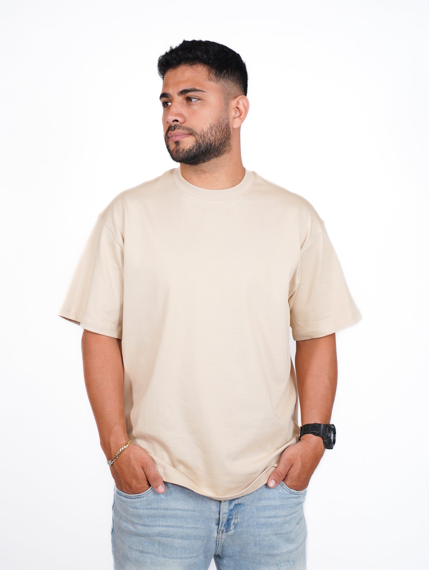 CAMISA OVERSIZE OSLO 275G - BEIGE