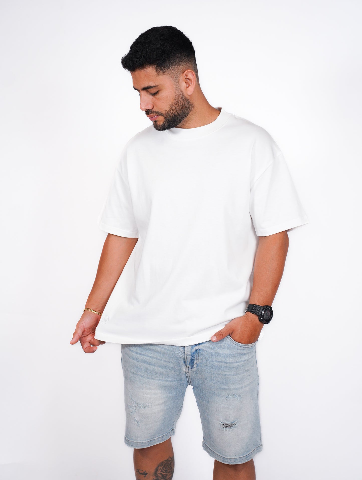 CAMISA OVERSIZE OSLO 280G - BLANCO