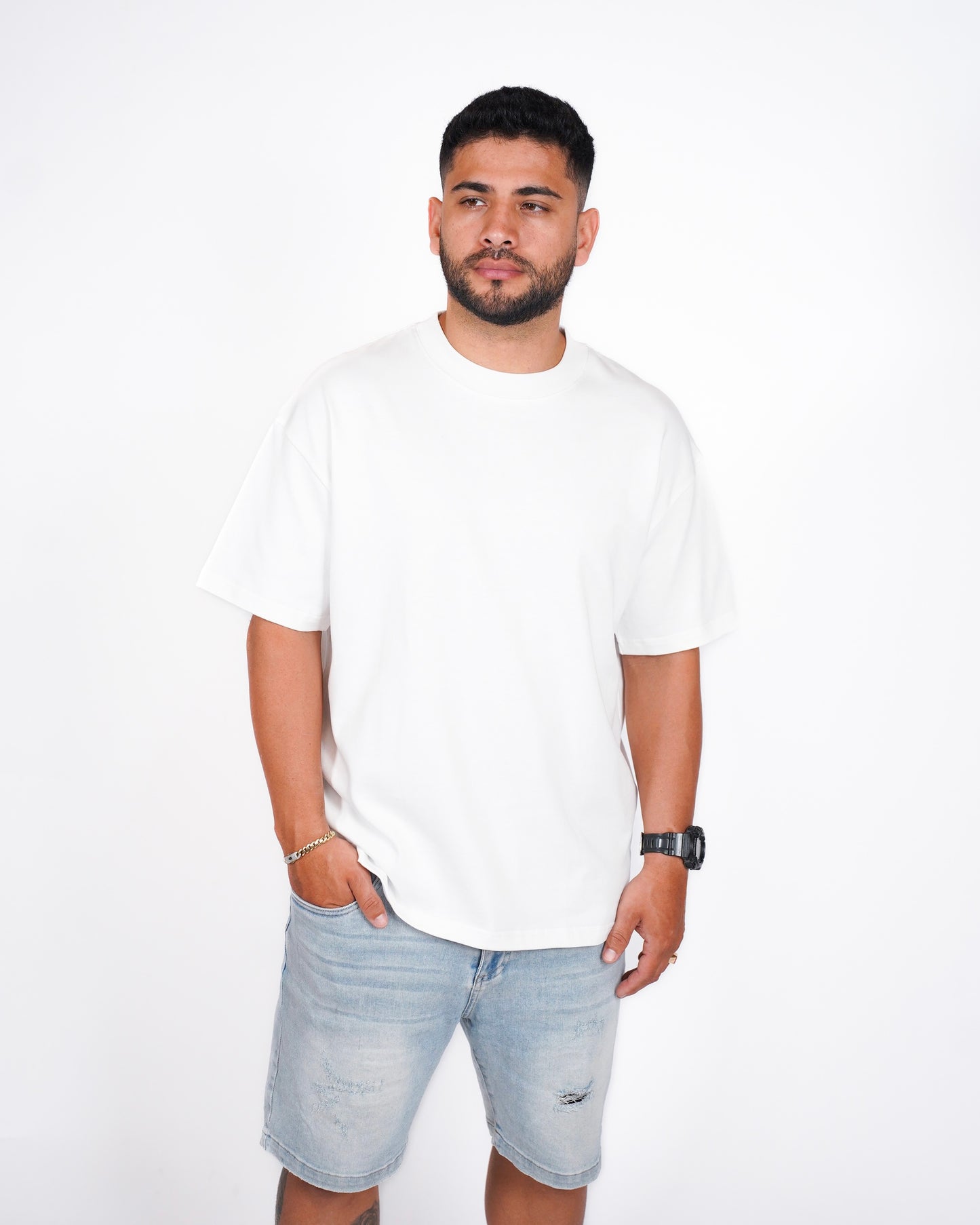 CAMISA OVERSIZE OSLO 280G - BLANCO