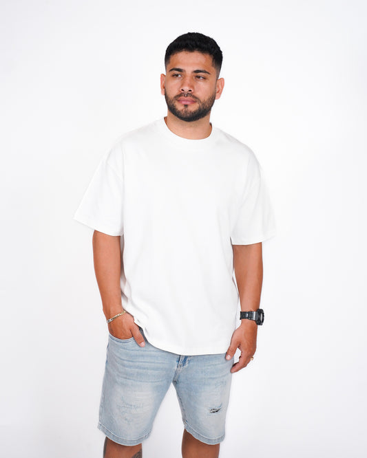 CAMISA OVERSIZE OSLO 280G - BLANCO