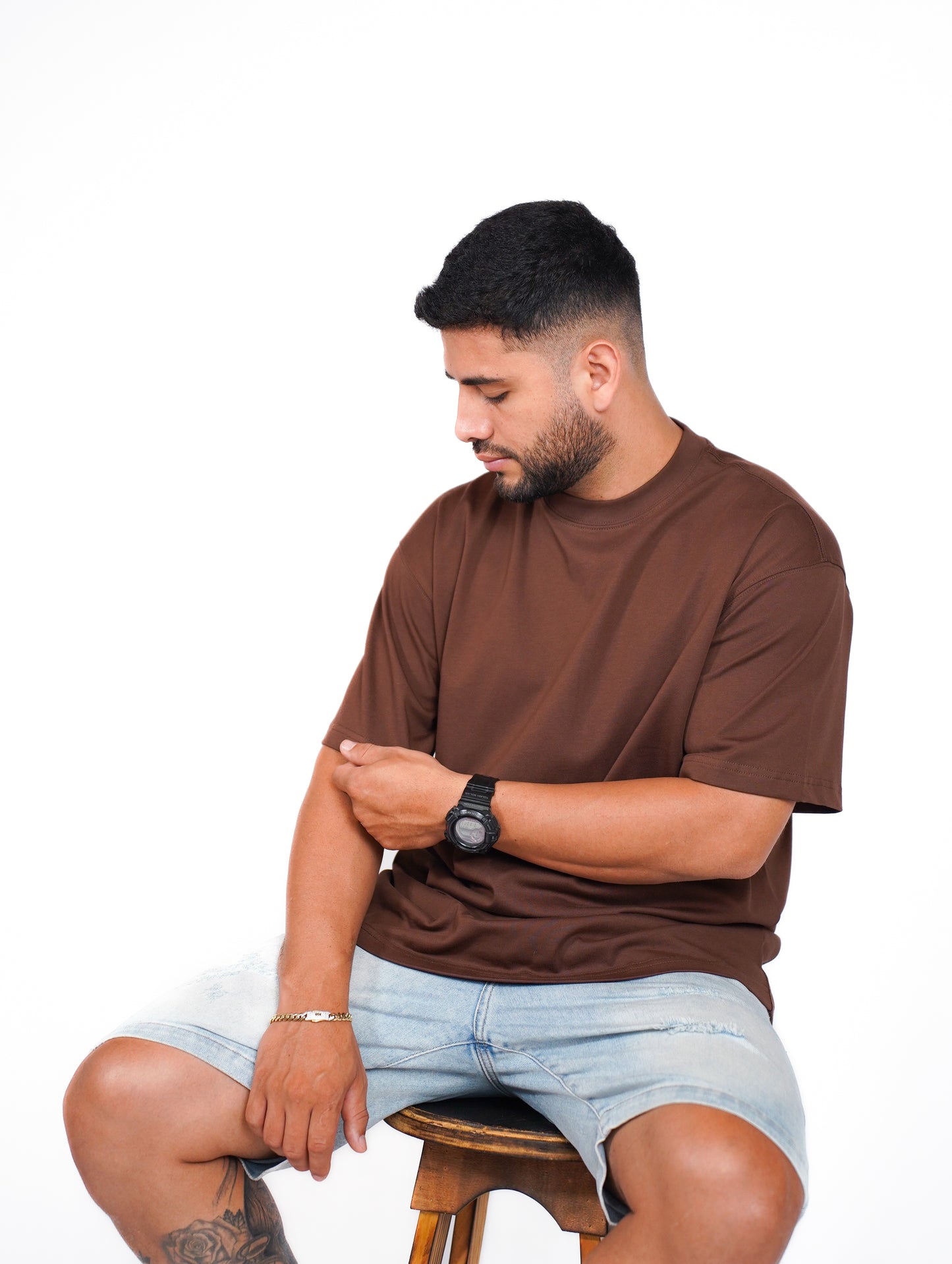 CAMISA OVERSIZE OSLO 275G - CAFÉ