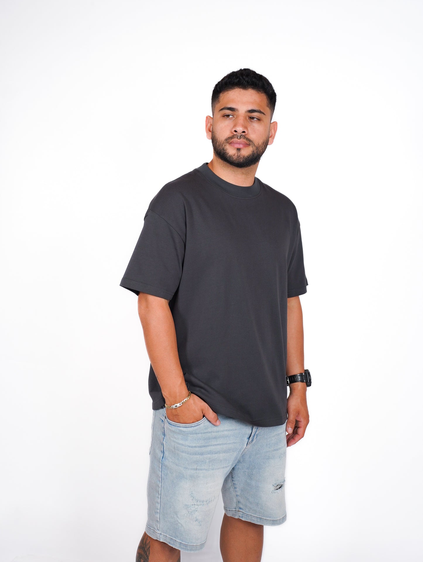 CAMISA OVERSIZE OSLO 280G - GRIS