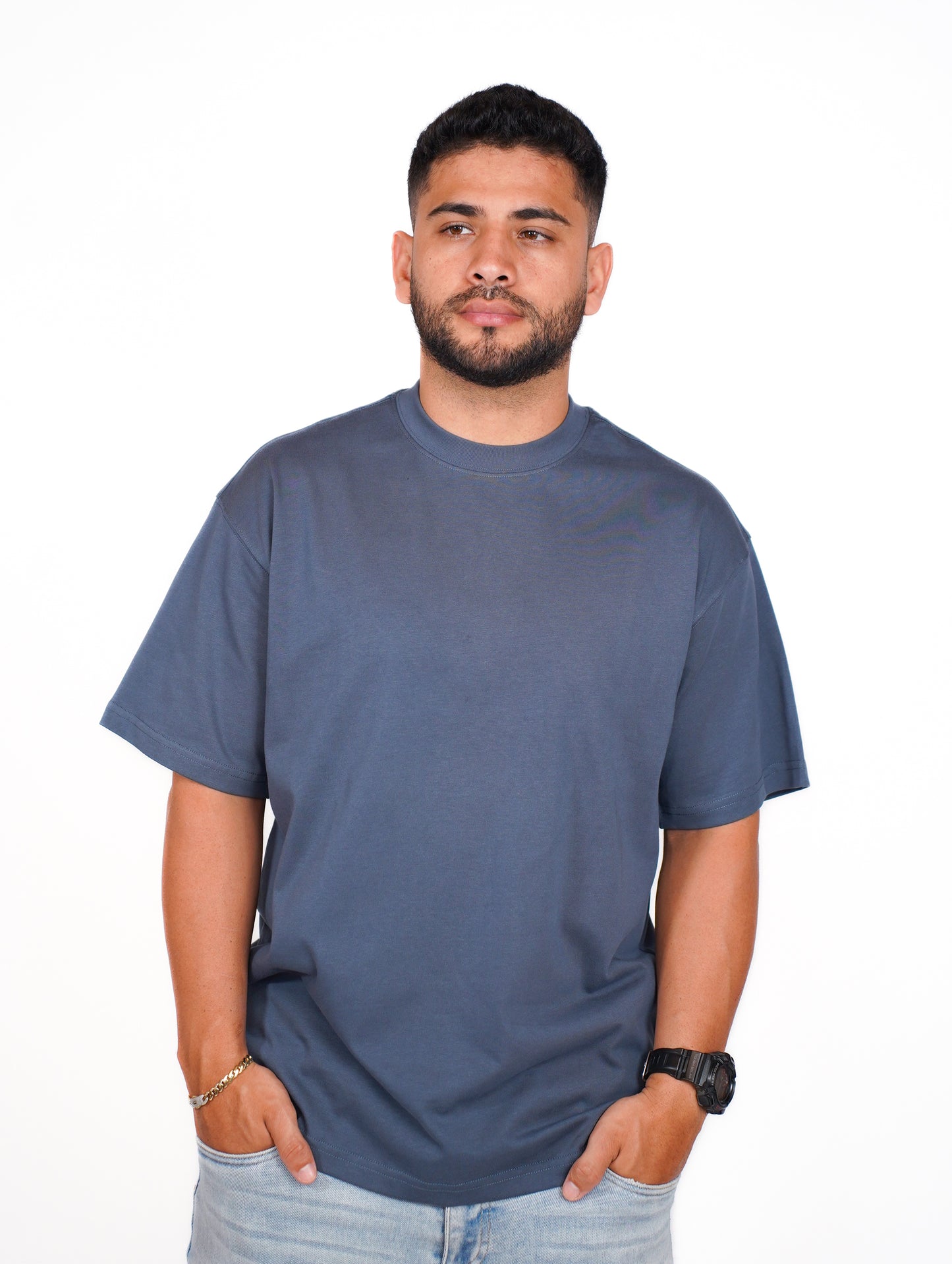CAMISA OVERSIZE OSLO 275G - AZUL OCEAN