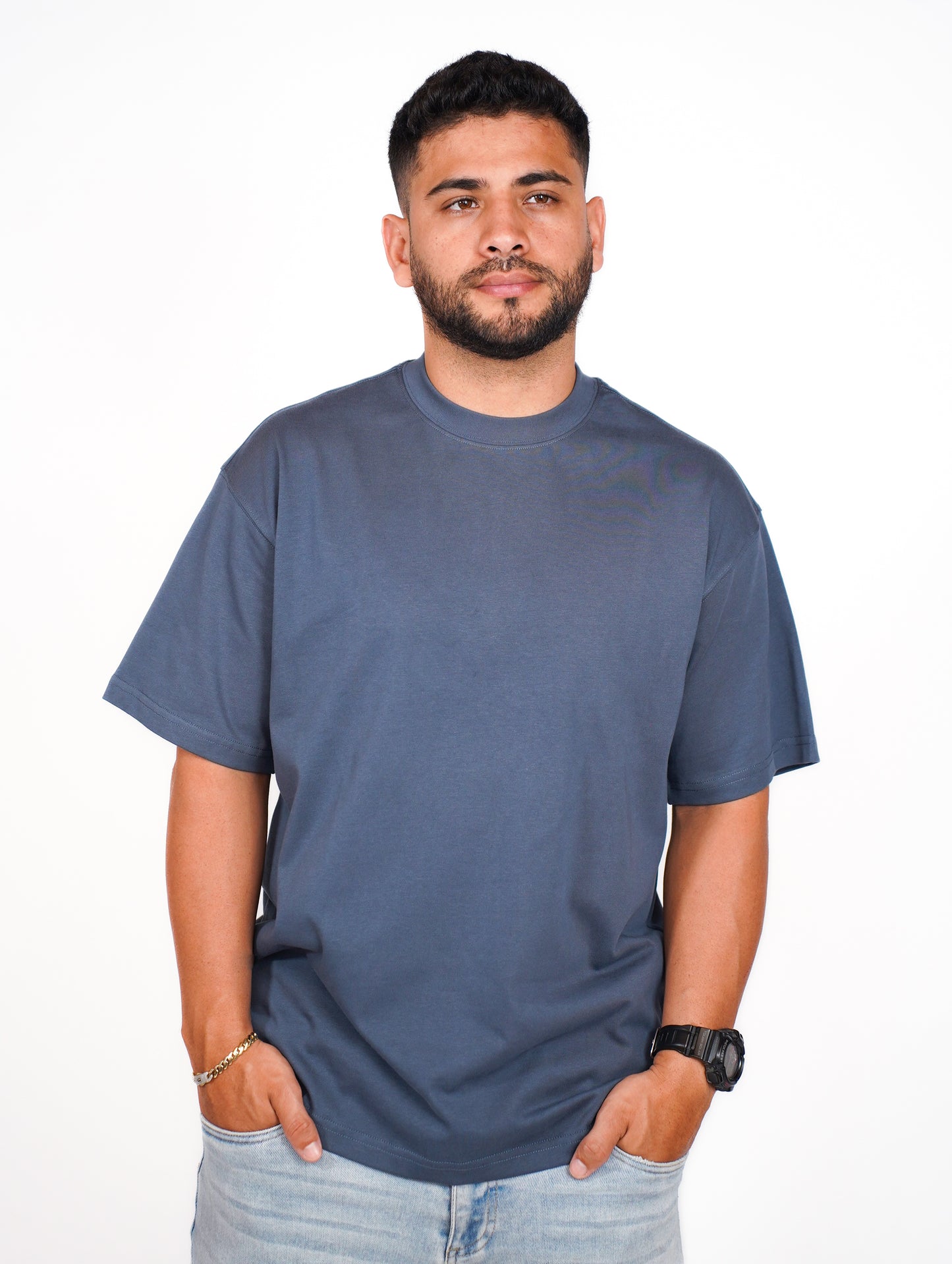 CAMISA OVERSIZE OSLO 275G - AZUL OCEAN