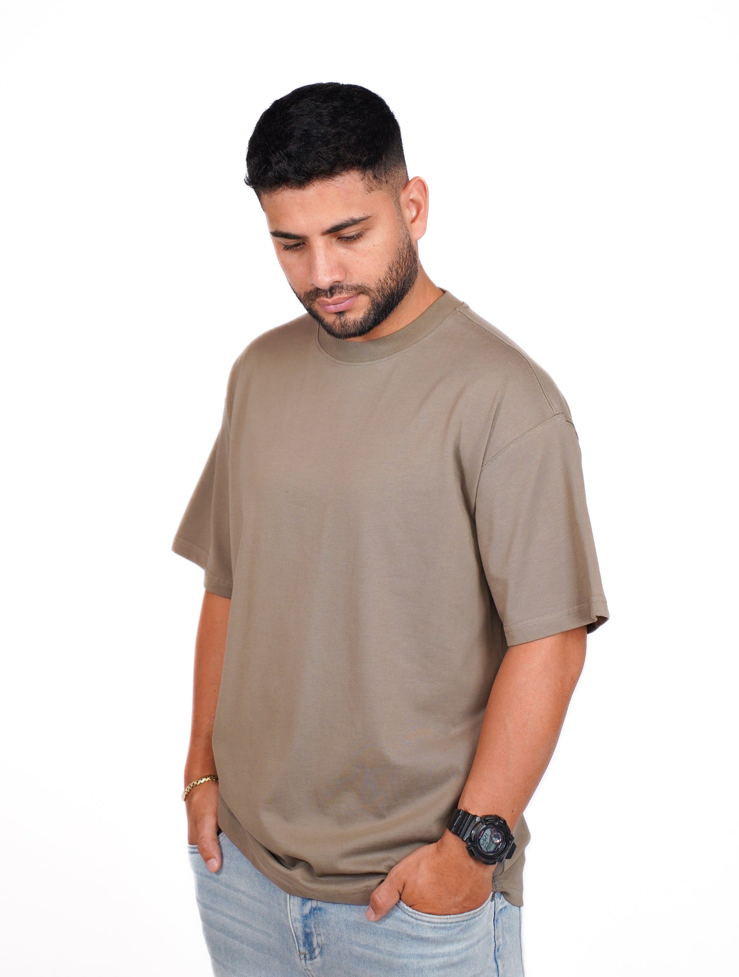 CAMISA OVERSIZE OSLO 275G - VERDE GRASÁCEO