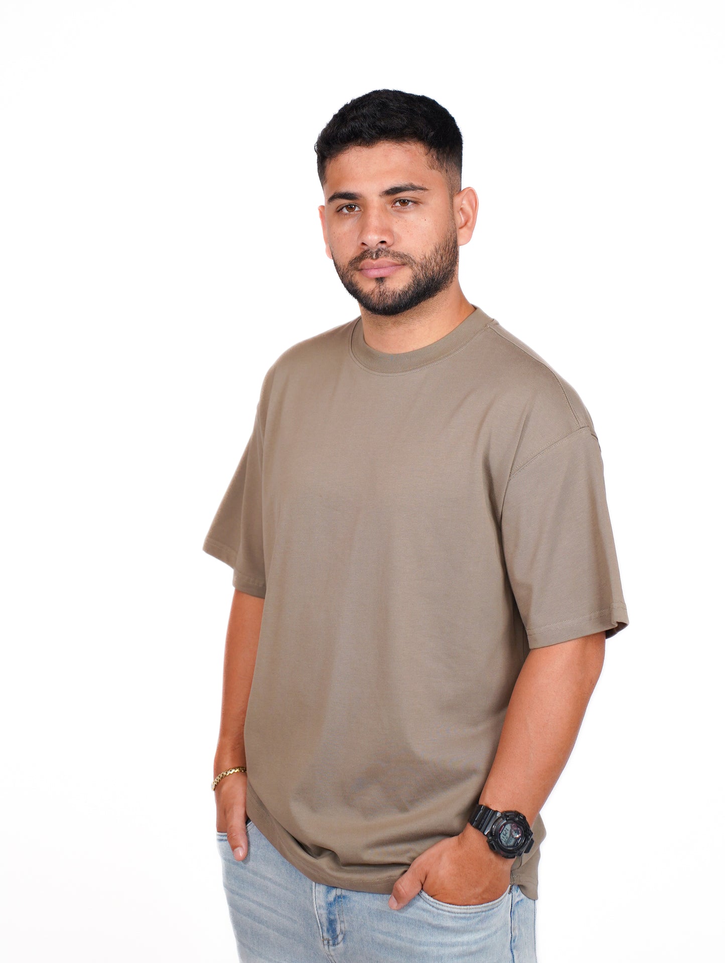 CAMISA OVERSIZE OSLO 275G - VERDE GRASÁCEO
