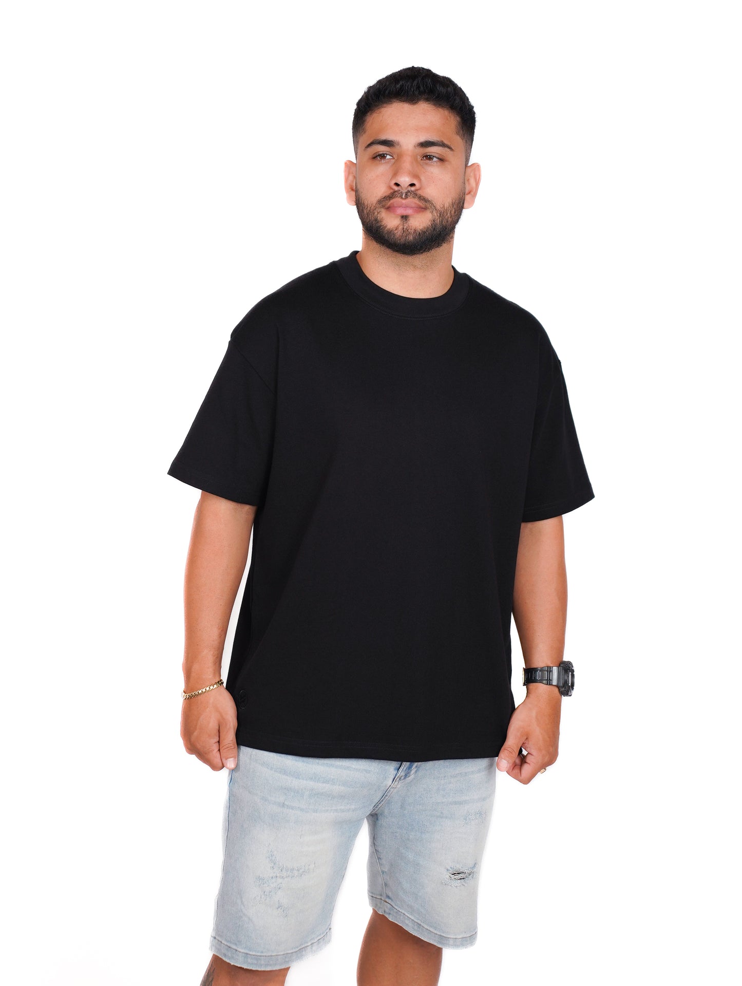 CAMISA OVERSIZE OSLO 280G - NEGRO