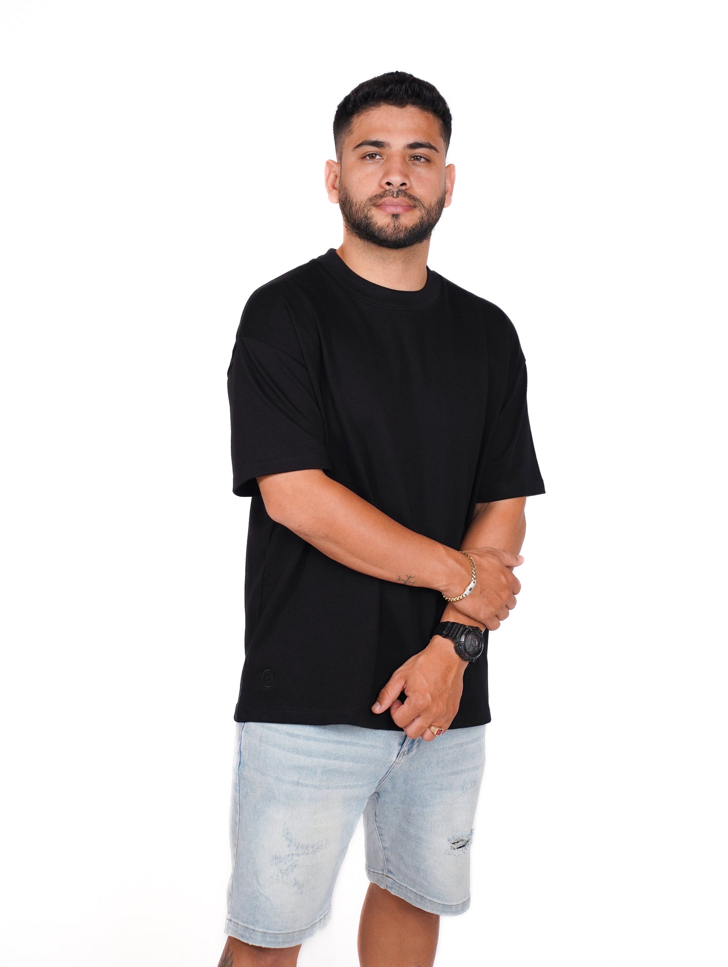 CAMISA OVERSIZE OSLO 280G - NEGRO