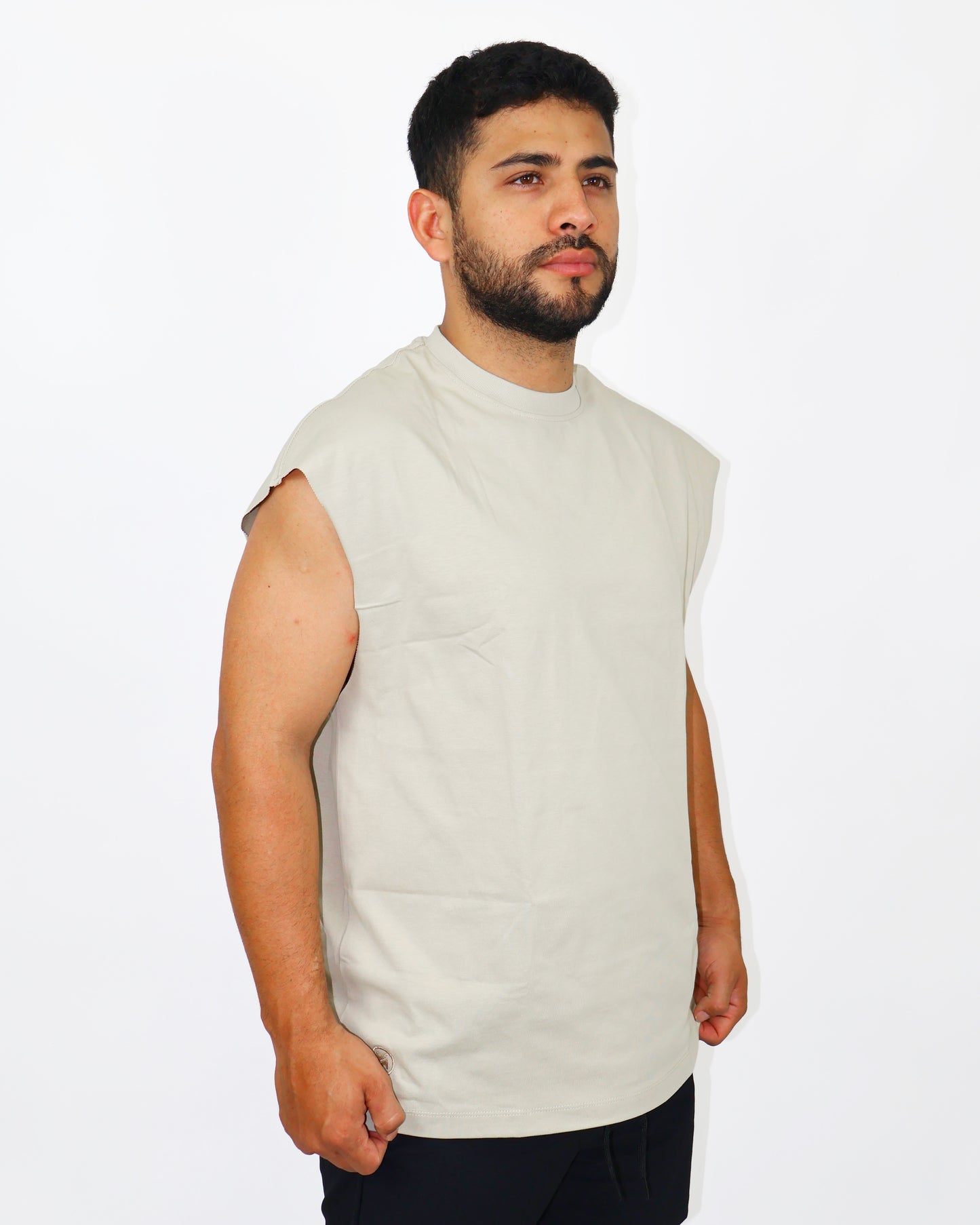 TANK TOP OVERSIZE OSLO 315G - BEIGE