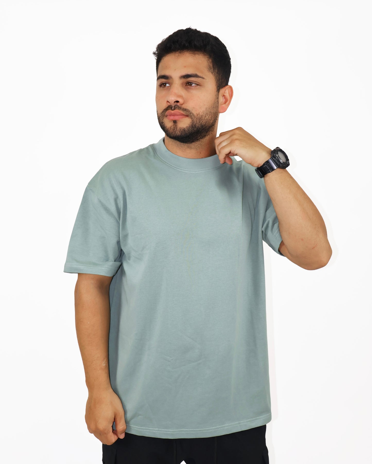 CAMISA OVERSIZE OSLO 280G - VERDE ESMERALDA