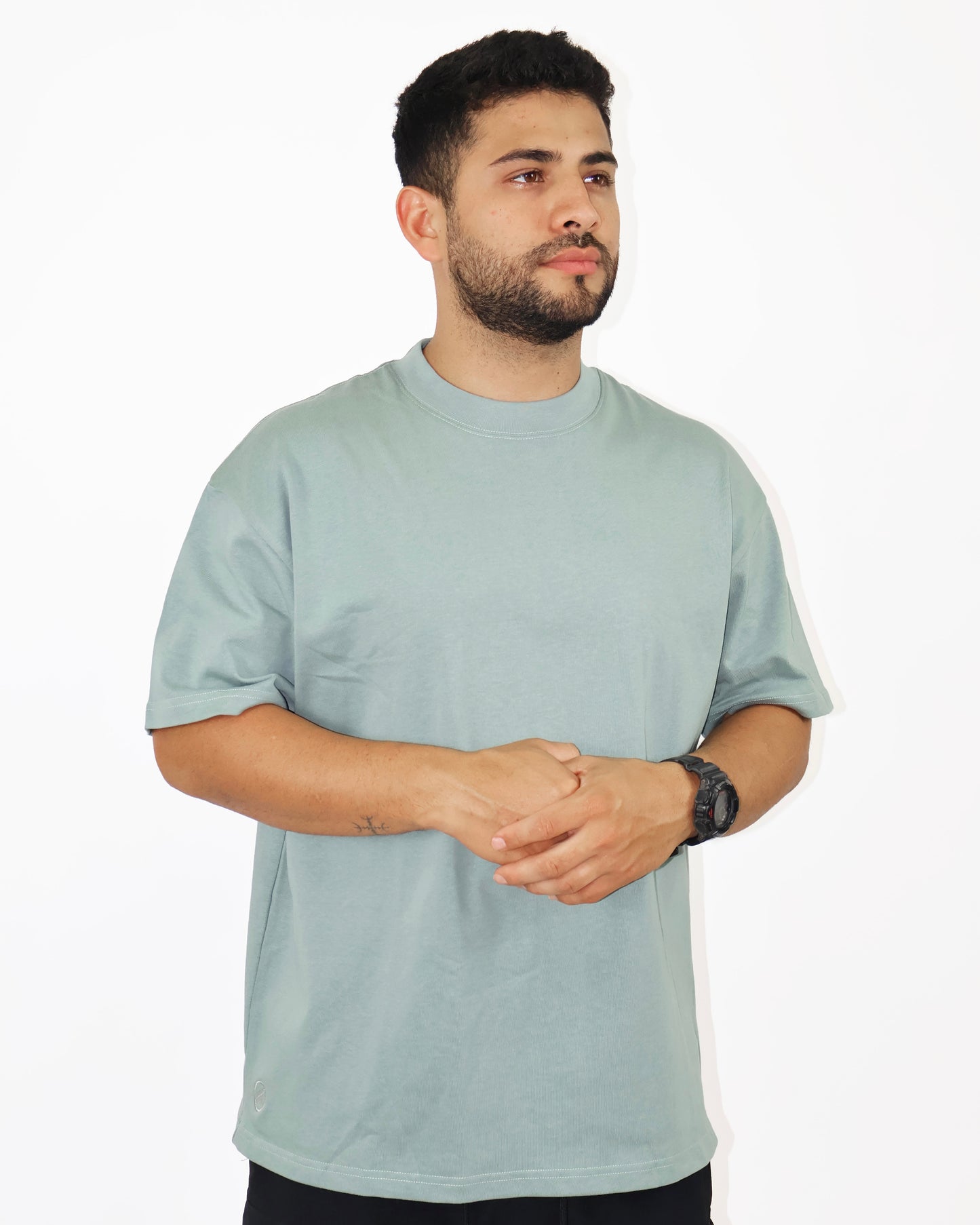 CAMISA OVERSIZE OSLO 280G - VERDE ESMERALDA
