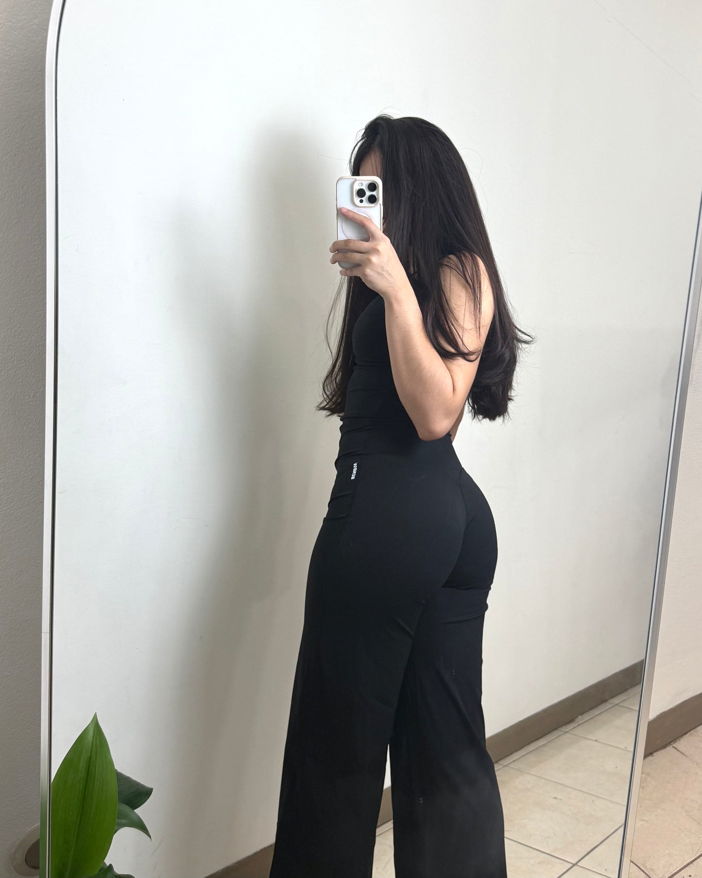 ARIA LEGGINS CORTE RECTO (110 CM)- NEGRO
