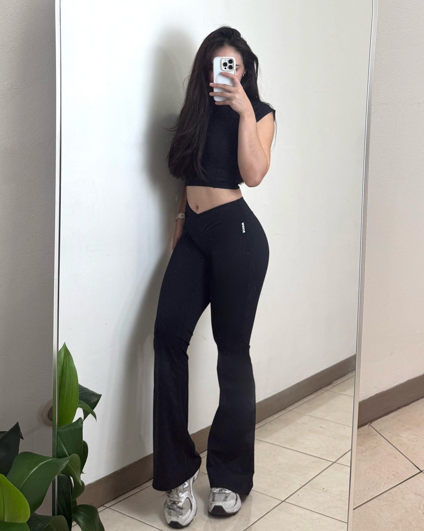 LIA LEGGINS FLARE - NEGRO