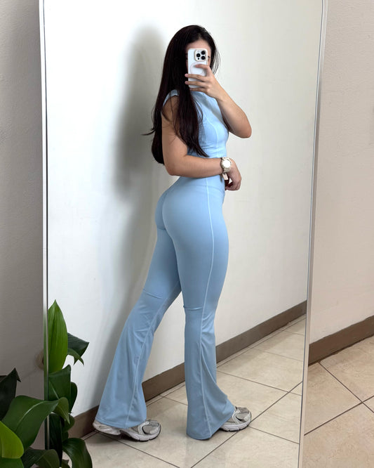 LIA LEGGINS FLARE - CELESTE