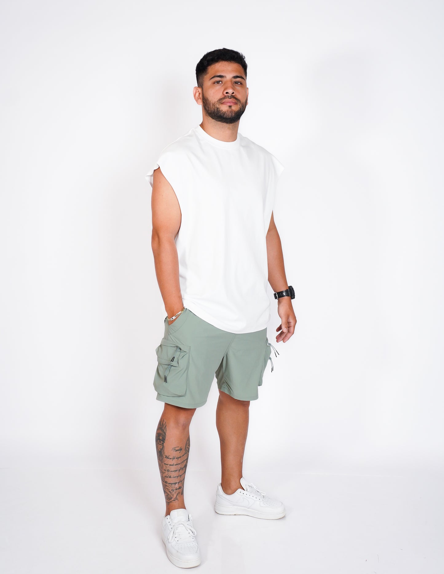 TANK TOP OVERSIZE OSLO 315G - BLANCO
