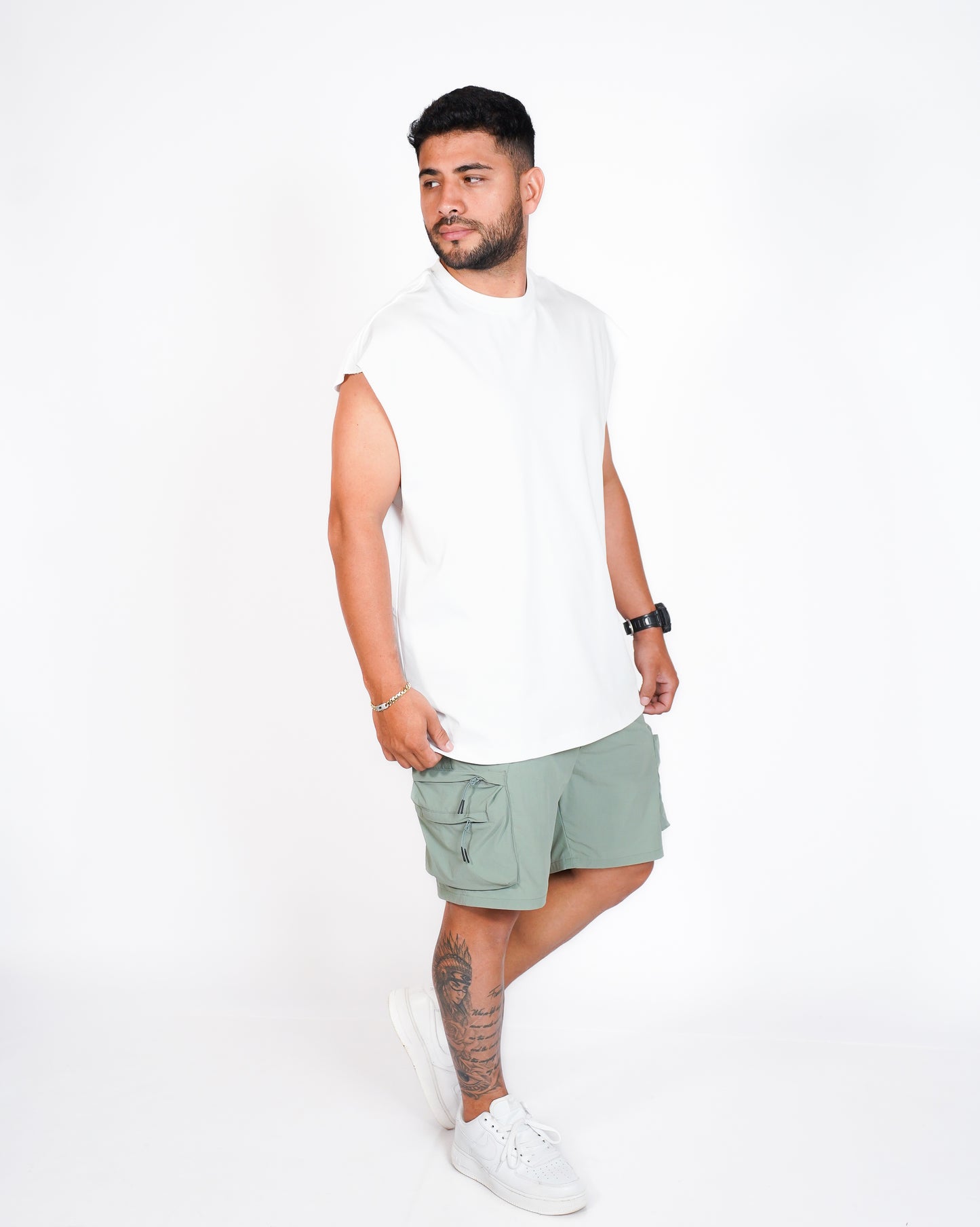 TANK TOP OVERSIZE OSLO 315G - BLANCO