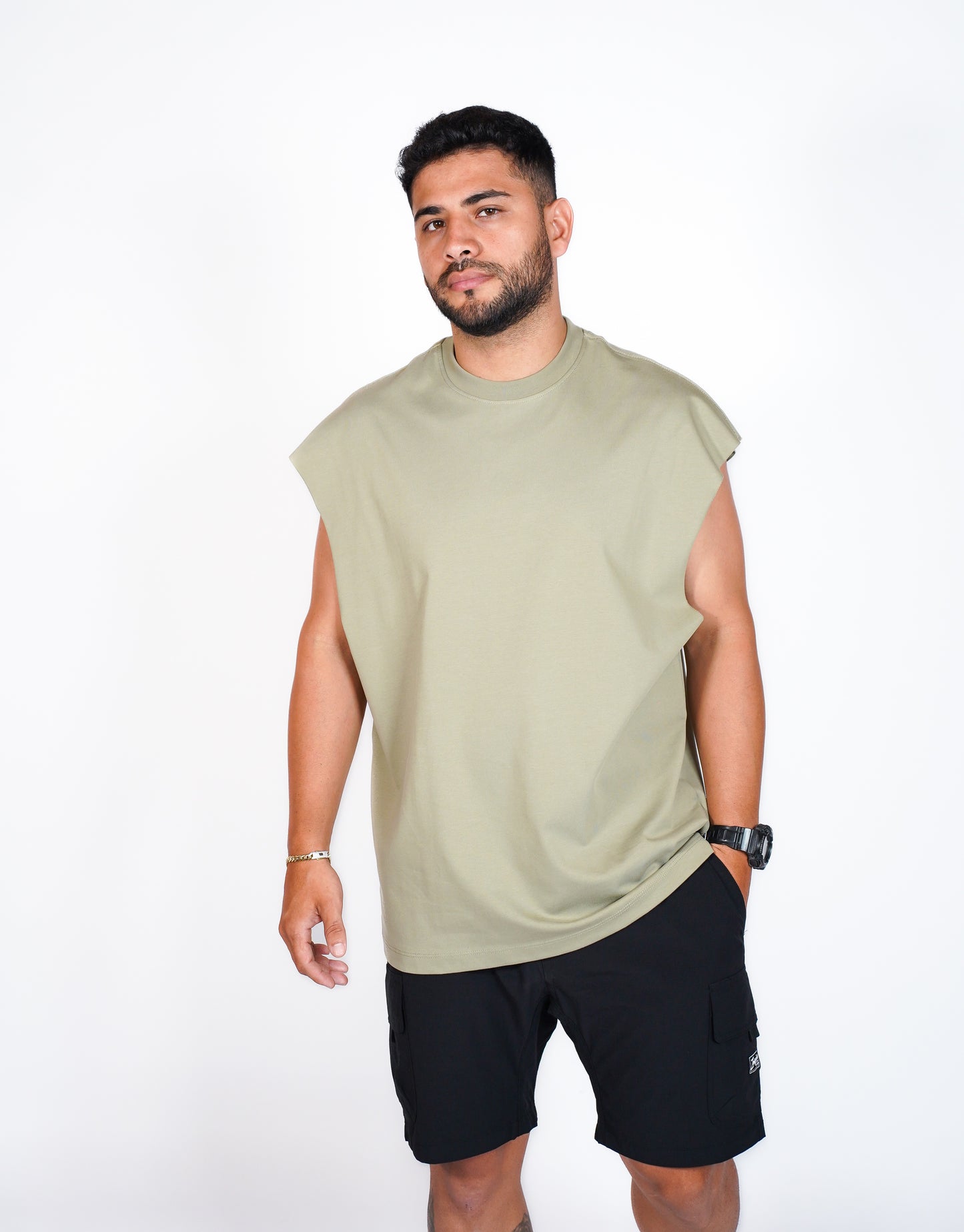 TANK TOP OVERSIZE OSLO 315G - VERDE
