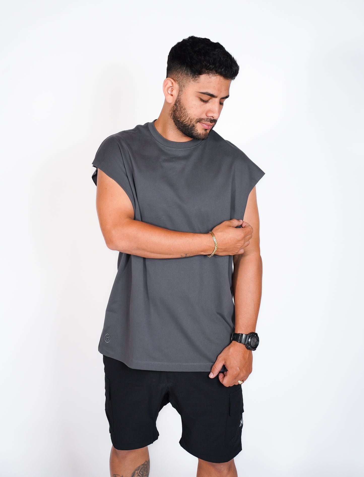 TANK TOP OVERSIZE OSLO 315G - GRIS