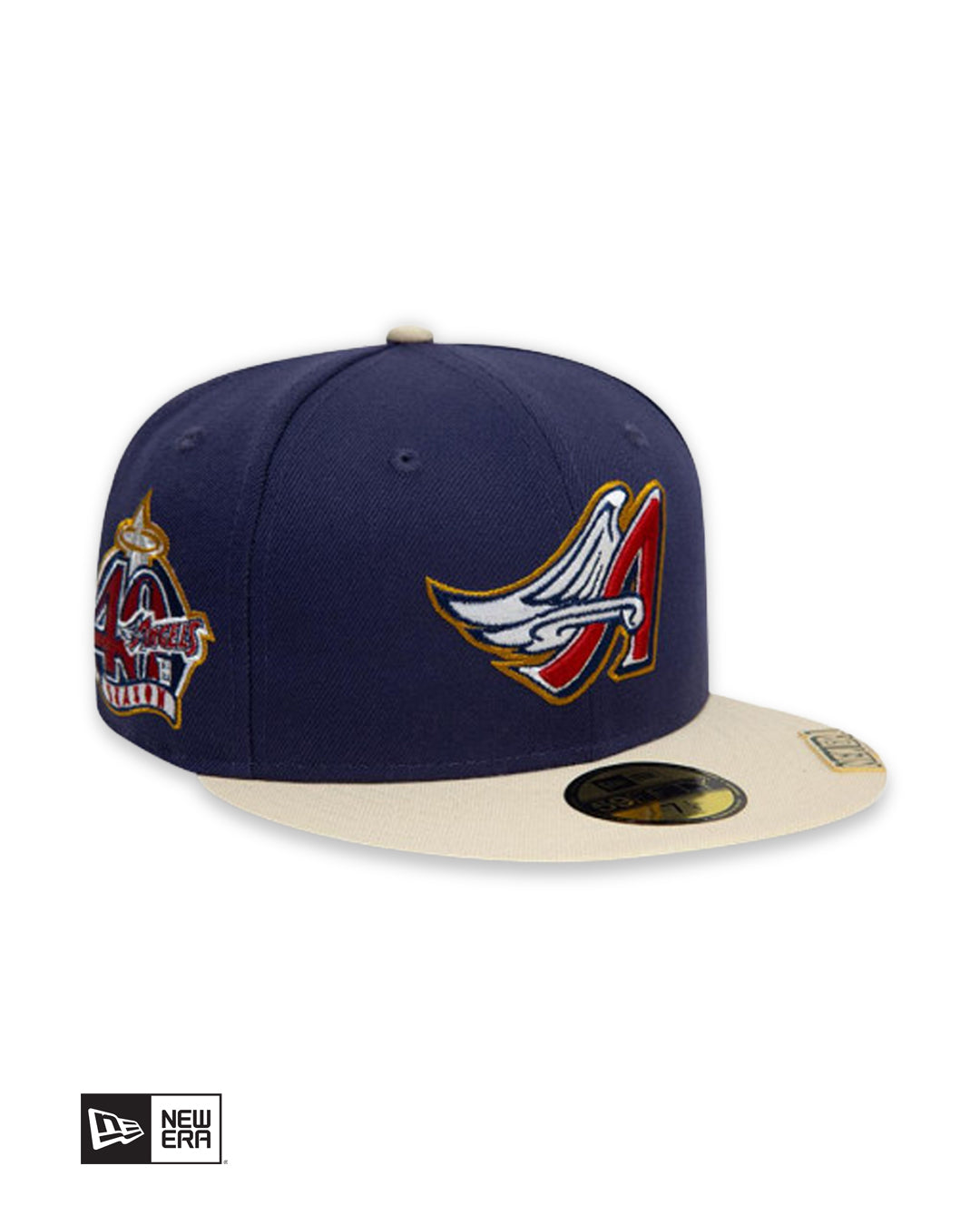 GORRA NEW ERA ANAHEIM ANGELS VISOR CLIP 59FIFTY - AZUL MARINO/CREMA