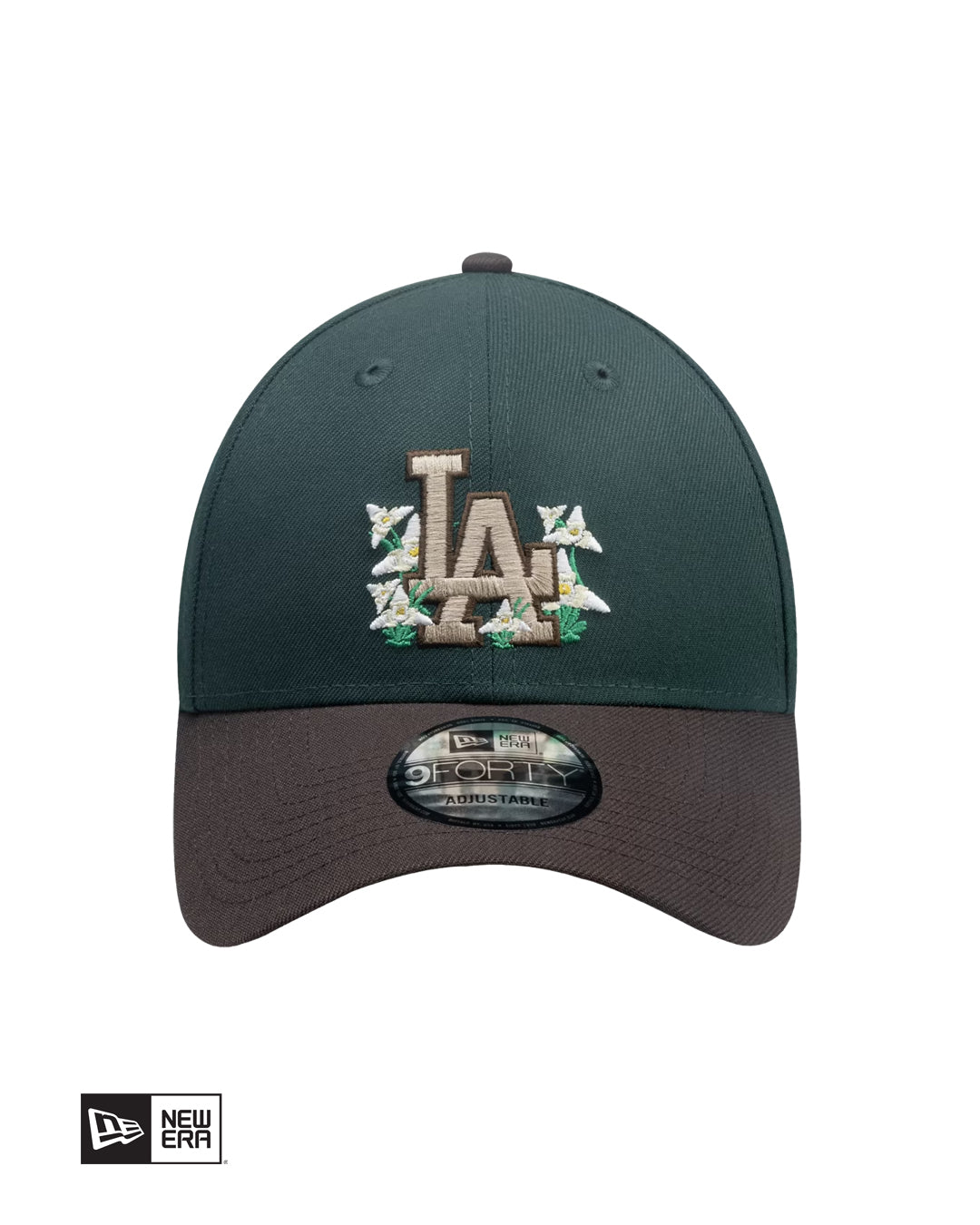 GORRA NEW ERA LA CITY ELEMENT FLORAL 9FORTY VERDE/CAFÉ