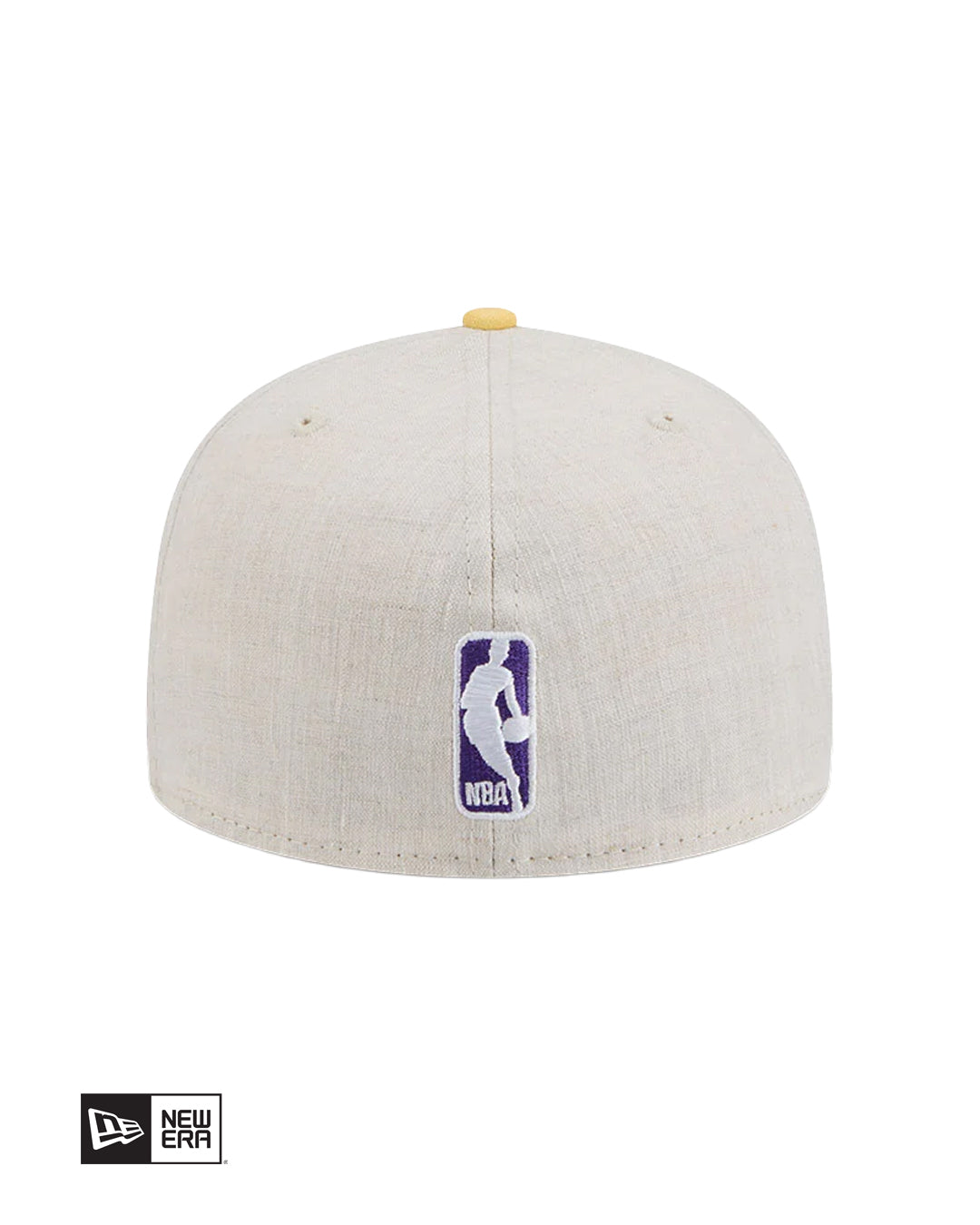 GORRA NEW ERA LOS ANGELES LAKERS LINEN 59FIFTY - CREMA/AMARILLO