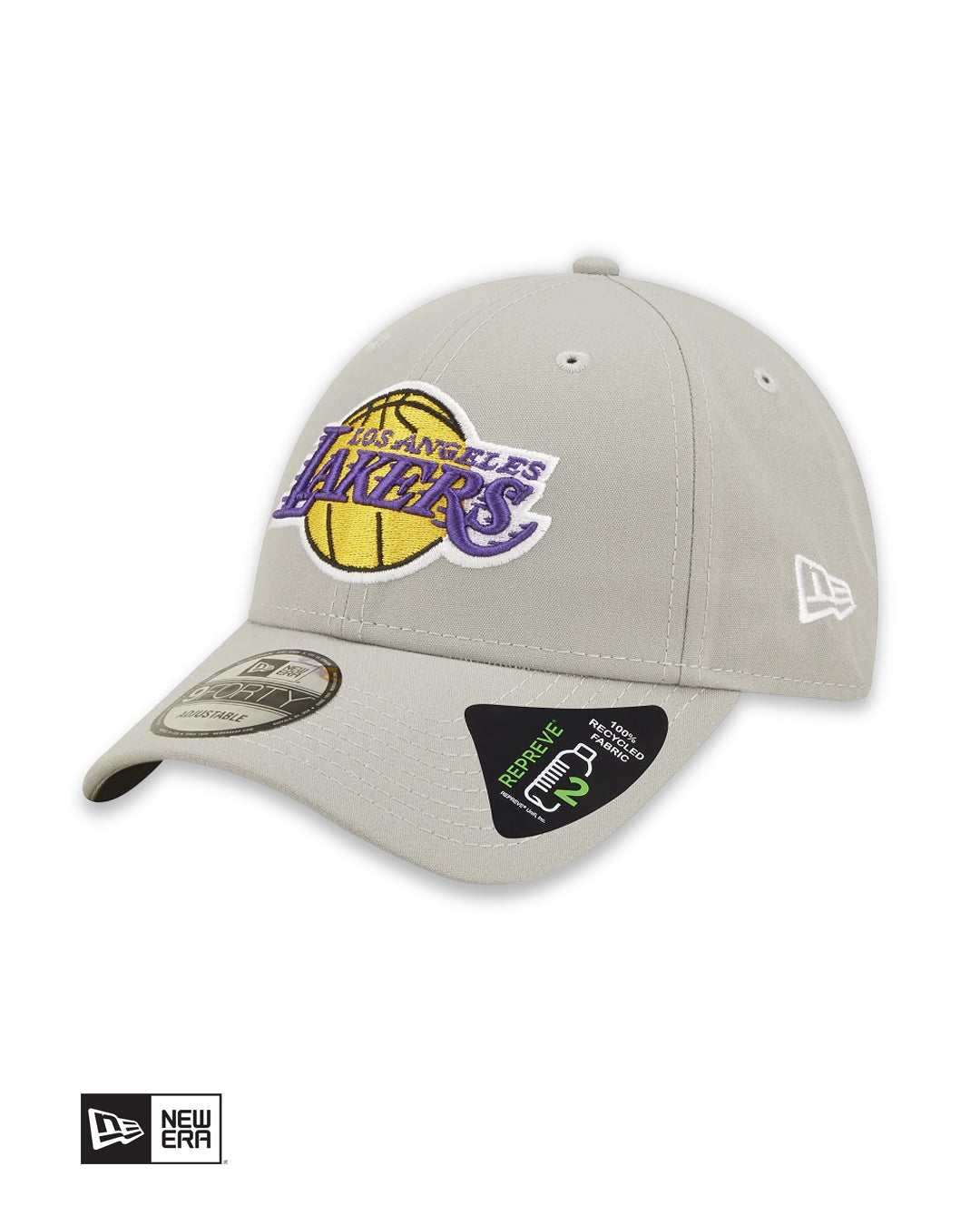 GORRA NEW ERA LOS ANGELES LAKERS REPREVE 9FORTY - GRIS CLARO