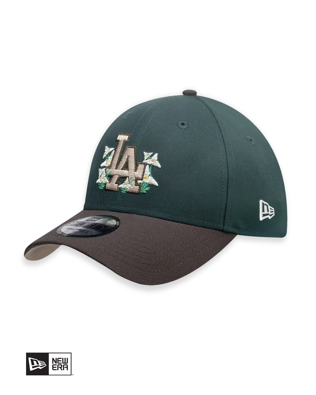 GORRA NEW ERA LA CITY ELEMENT FLORAL 9FORTY VERDE/CAFÉ
