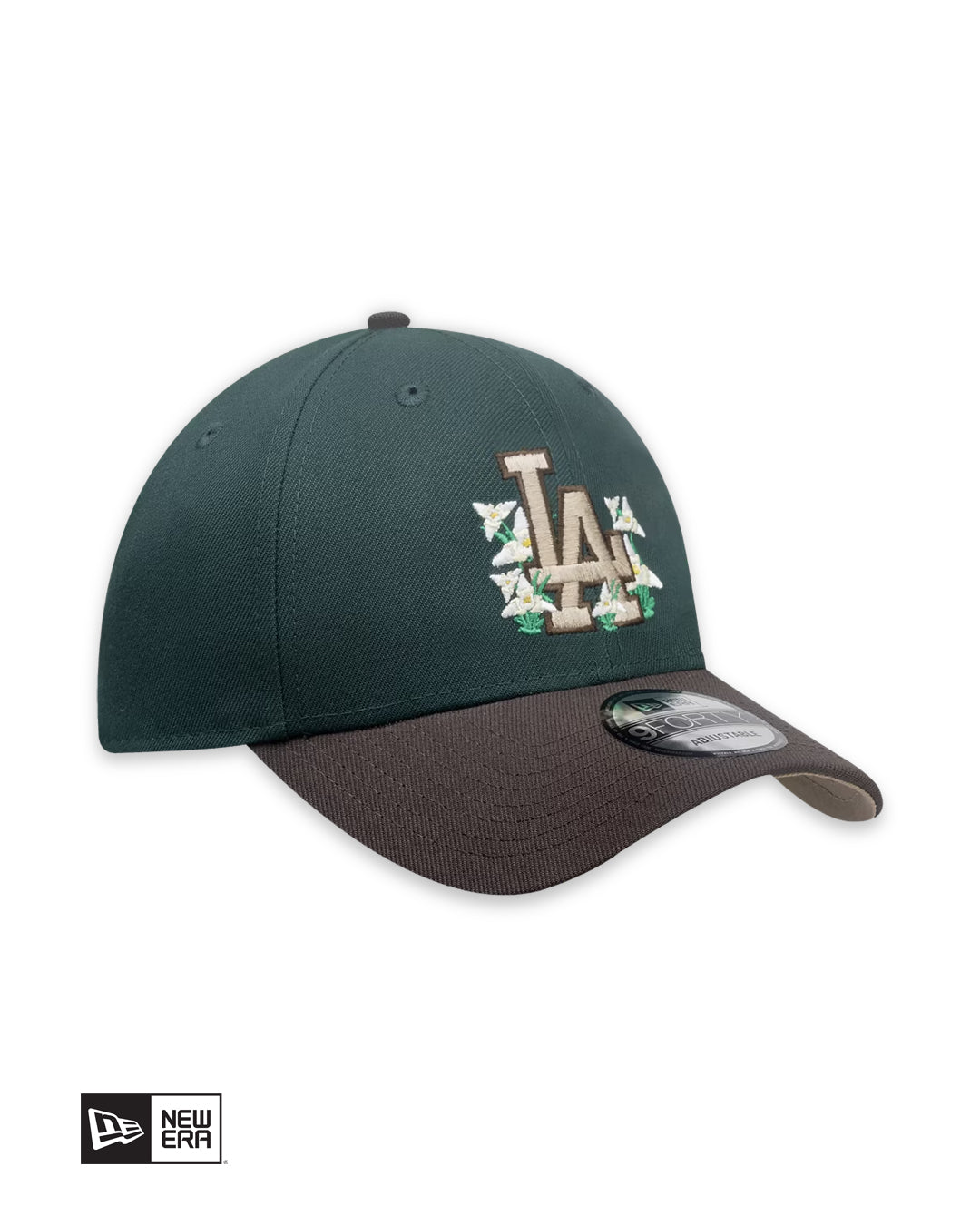 GORRA NEW ERA LA CITY ELEMENT FLORAL 9FORTY VERDE/CAFÉ